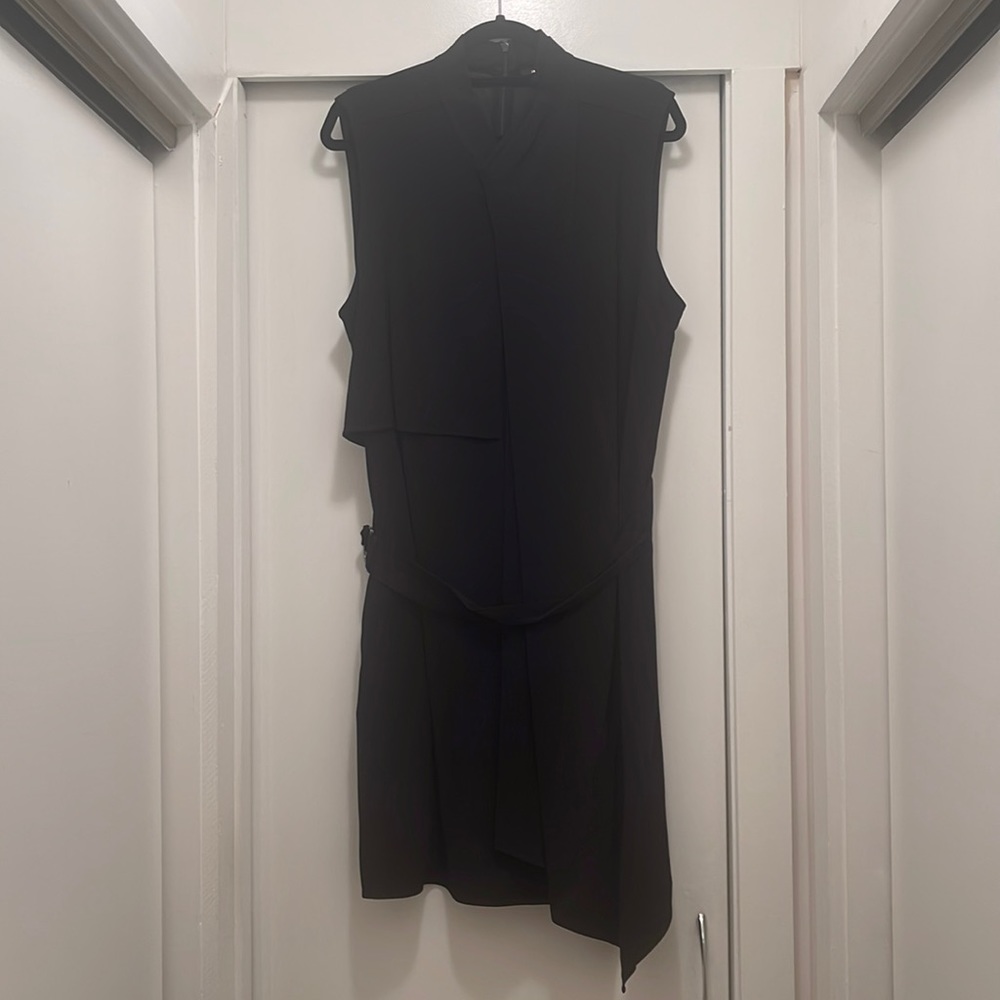 Kobi Halperin Black Belted Shirt Dress. Size XL.